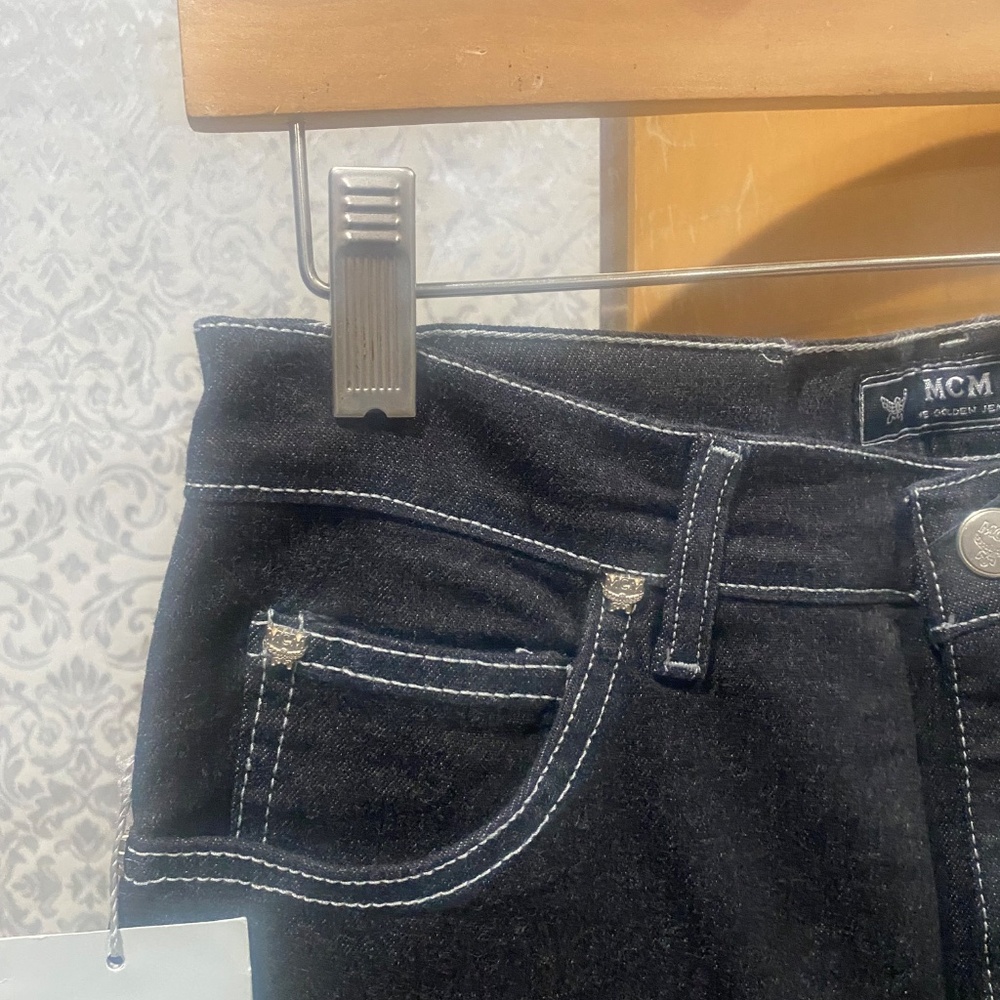 Ladies Authentic MCM Vintage Embellished Capri Jeans Sz 28 - Picture 7 of 10